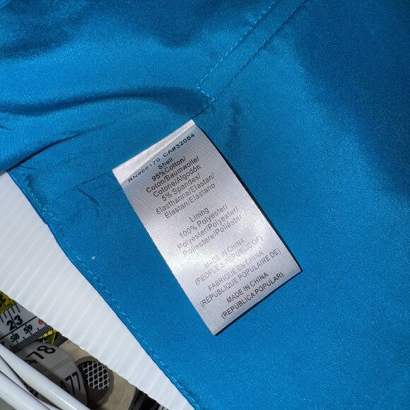 Anthropologie Hutch Bow Tube Top Womens XS Strapless Blue Smocking Zipper - Picture 8 of 8